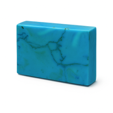 Blue Turquoise Emerald Shape 30 Carat Approx. Certified Natural Sky Blue Turquoise Loose Gemstone 32.8mmx16.7mmx4.8mm Free Shipping Free Gift-December birthstone